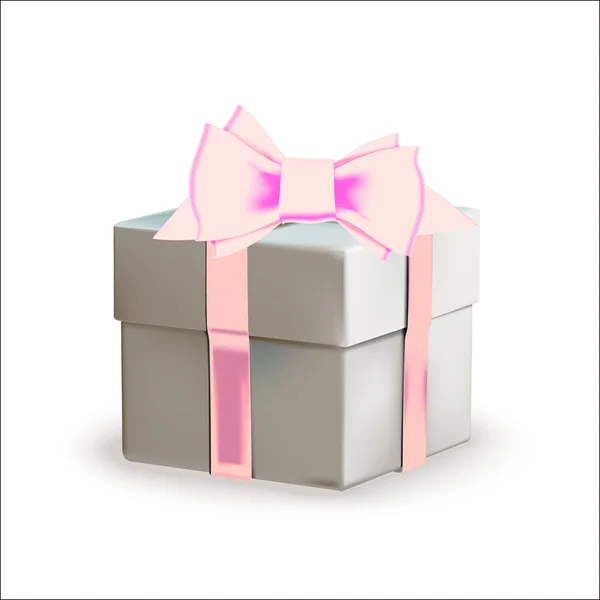 Коробка подарка, изолированный вектор, элемент для поздравительных открыток, коробка , — стоковый вектор