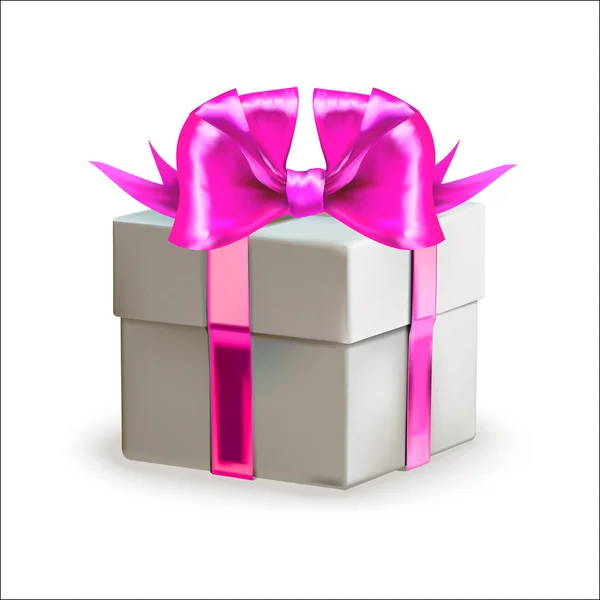 Gift box, isolated vector, element for greetings cards, box, — 图库矢量图片