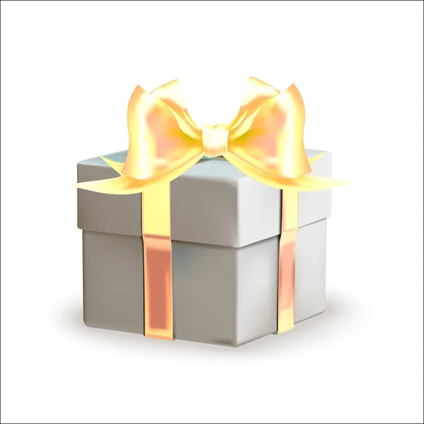 Gift box, isolerade vektor, element för gratulationskort, box, — Stock vektor