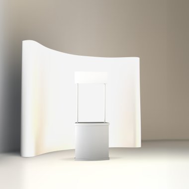 Ticaret Fuarı stand vektör izole