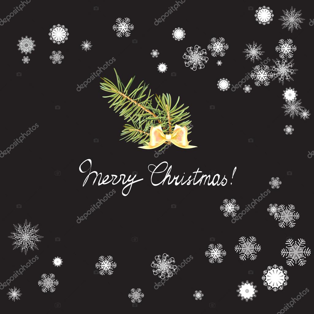 Anno nuovo il modello per auguri con alberi di Natale decorati con palline vettore