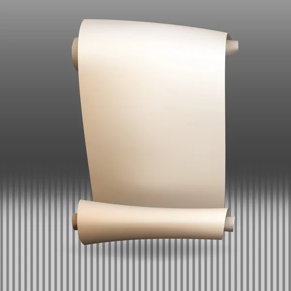 Roll Coiled Tube, Muster Textur Hintergrund für Design-Vektor, weißes Papier, Schriftrollen, Papierrollen auf weißem Hintergrund mit Platz für Text — Stockvektor