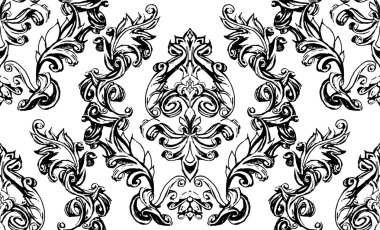 vintage tarzı dekorasyon düzeni, metin reklam, illüstrasyon eller, sorunsuz doku için için çerçeveleme için dekoratif elemanlar