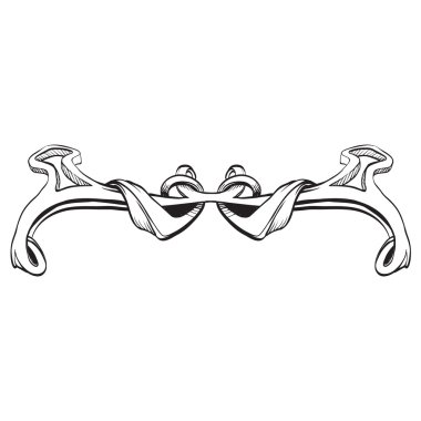 taç vektör, vintage tarzı decoratio için dekoratif elemanlar