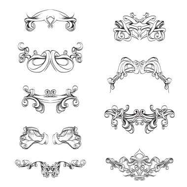 Dekorasyon düzeni, çerçeve için klasik tarzda dekoratif ögeler