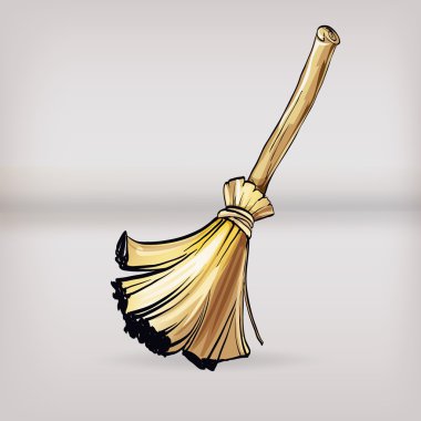 süpürge sopası vektör simge temizlik Temizlik, temizlik, bir sembol kaldırılması