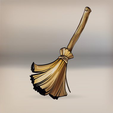 süpürge sopası vektör simge temizlik Temizlik, temizlik, bir sembol kaldırılması