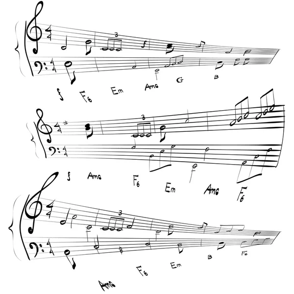 Music notes texture vector — Stock Vector