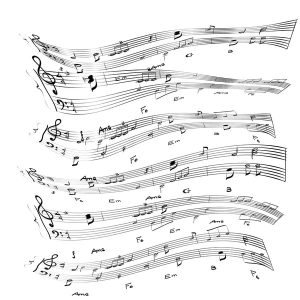 müzik notlar doku vektör