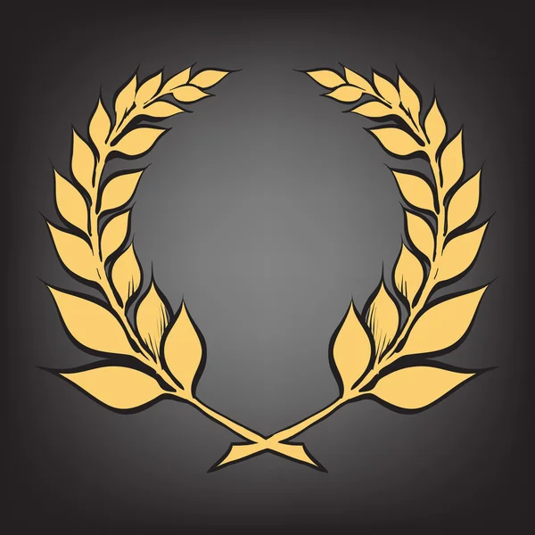 Laurel wreath award winner vector — Stock Vector