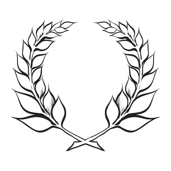 Laurel wreath award winner vector — Stock Vector