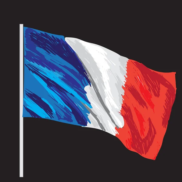 France drapeau vecteur isolé — Image vectorielle