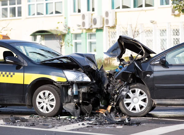 Ongeval van de auto 's — Stockfoto