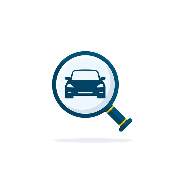 Αναζήτηση Εικονίδιο Αυτοκινήτου Διάνυσμα Πολύχρωμο Σημάδι Μεγέθυνση Γυαλί Αυτοκίνητο Βρείτε — Διανυσματικό Αρχείο