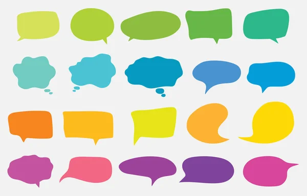 Vector Set Speech Bubbles Blank Empty Speech Bubbles — Stock Photo, Image