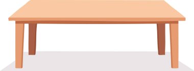 Minimum ahşap masa, temiz çizgiler ve yumuşak tonlarla modern iç dekorasyon için mükemmel.
