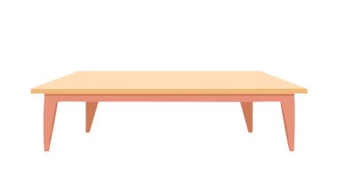 Çağdaş ev tasarımı için ideal sıcak nötr renklerde sade ahşap masa