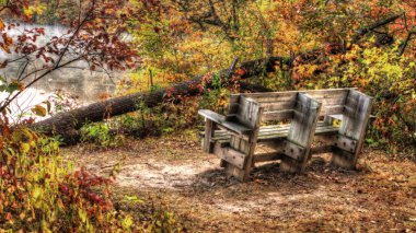 HDR renkli doğal peyzaj