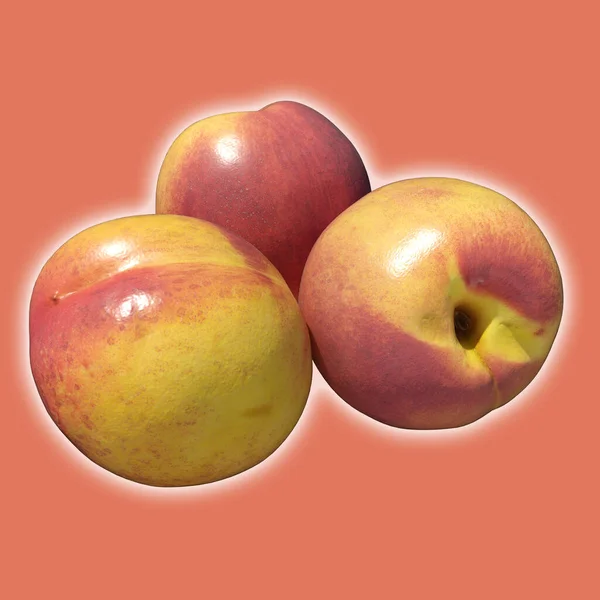 배경에 분리되어 Peach — 스톡 사진