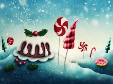 Fantezi kış candyland