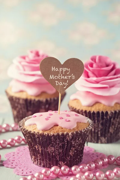 Cupcake para o dia da mãe — Fotografia de Stock