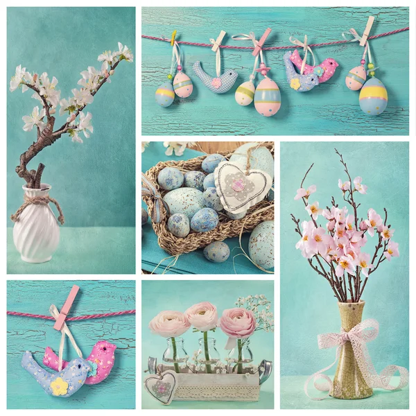 Collage di Pasqua pastello — Foto Stock