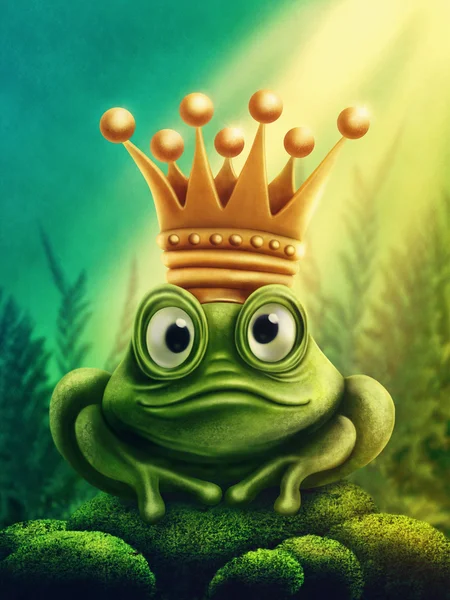 Illustration of frog prince — Stock Photo, Image