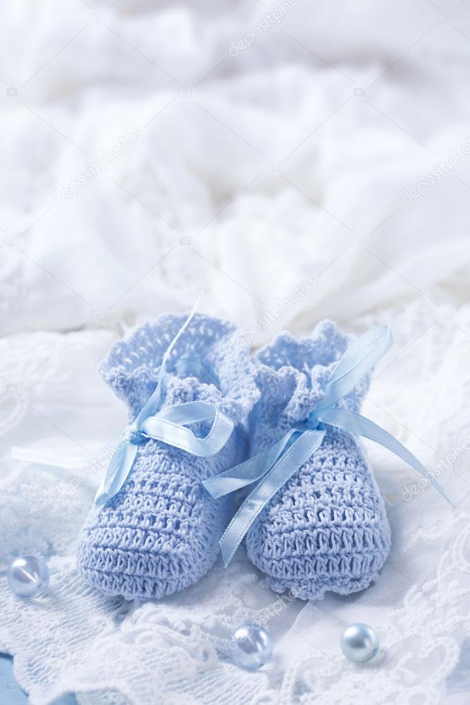 Blue Baby Booties