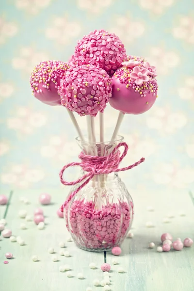 Rosa Cake Pops — Stockfoto