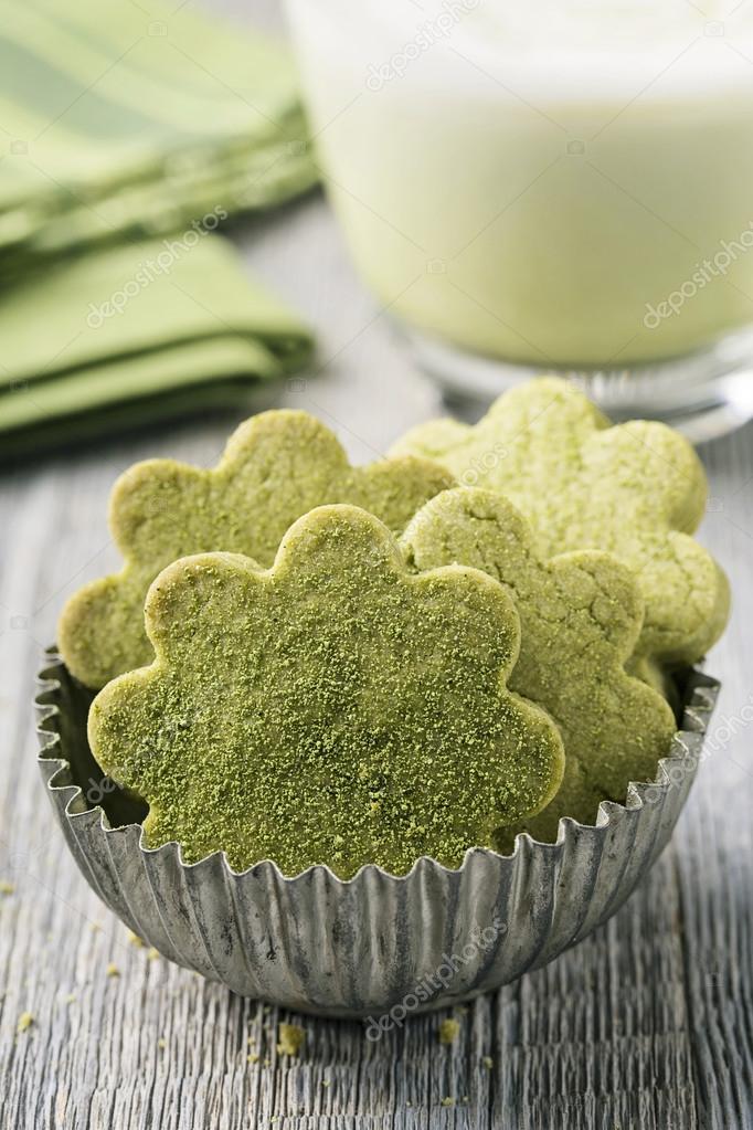 Matcha green tea cookies — Stock Photo © egal 124430448