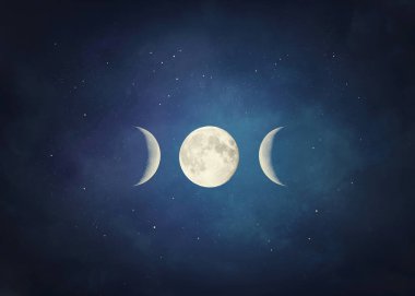 Üçlü Ay Sembolü. Pagan ve Wiccan Sembolü