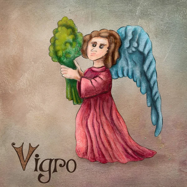 Illustration Vigro Zodiac Tecken — Stockfoto