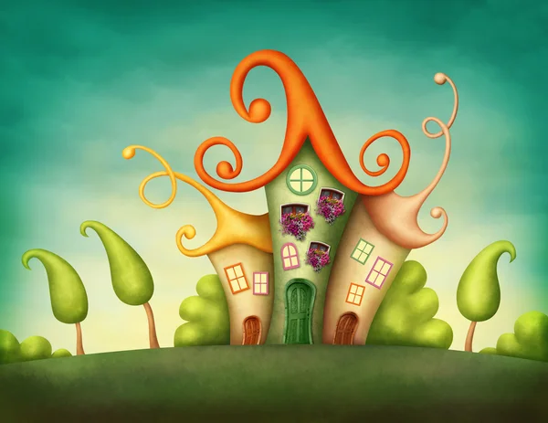 Fantasy houses — Stock Photo, Image