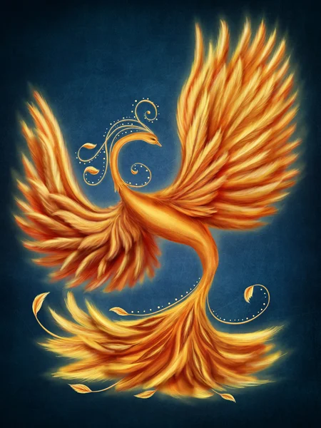 Magic firebird — Zdjęcie stockowe