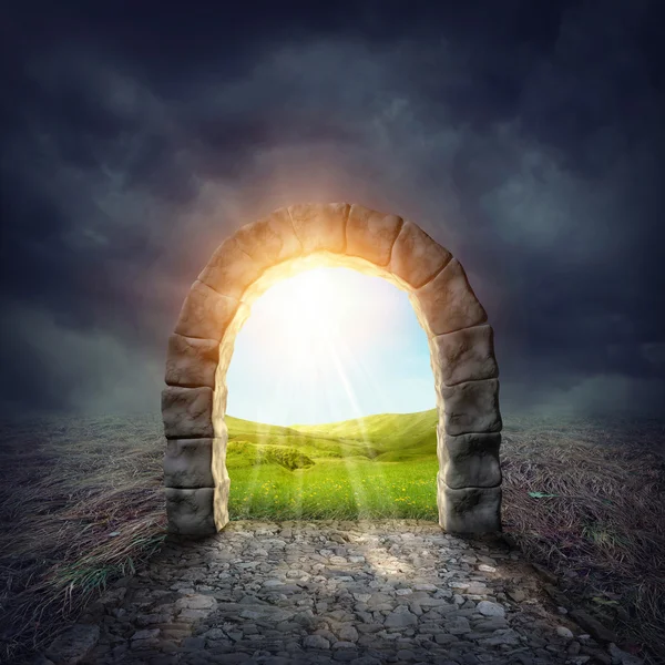 Mysterious entrance — Stock Photo, Image