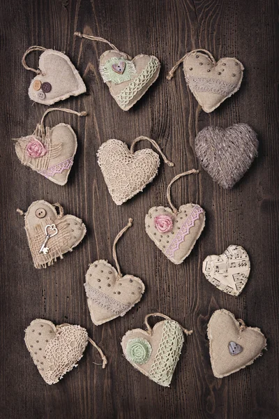 Corazones vintage — Foto de Stock