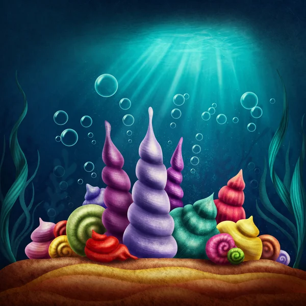 Onderwater fantasie Koninkrijk — Stockfoto