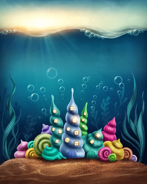 Reino de fantasía submarina — Foto de Stock