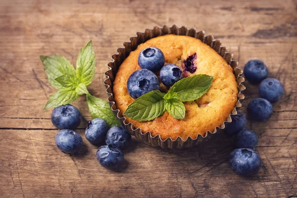 Blåbärsmuffins — Stockfoto