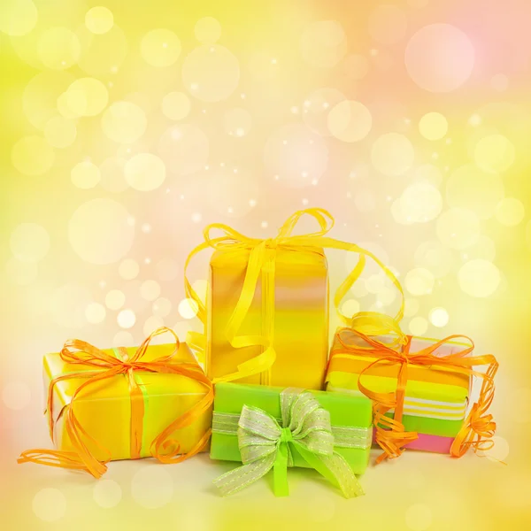 Colorful gift boxes — Stock Photo, Image