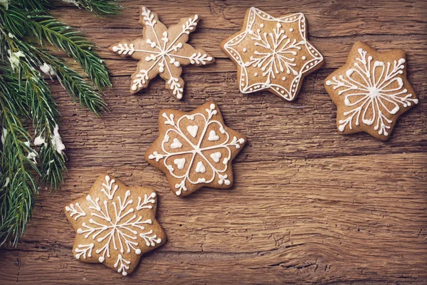 ジンジャーブレッド クリスマスのクッキー — ストック写真