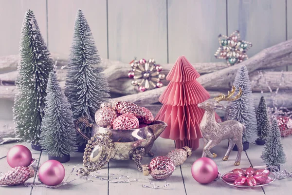 Pastelowe Boże Narodzenie dekoracyjne — Zdjęcie stockowe
