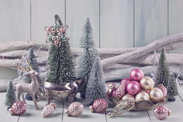 Pastel Noel dekorasyon — Stok fotoğraf