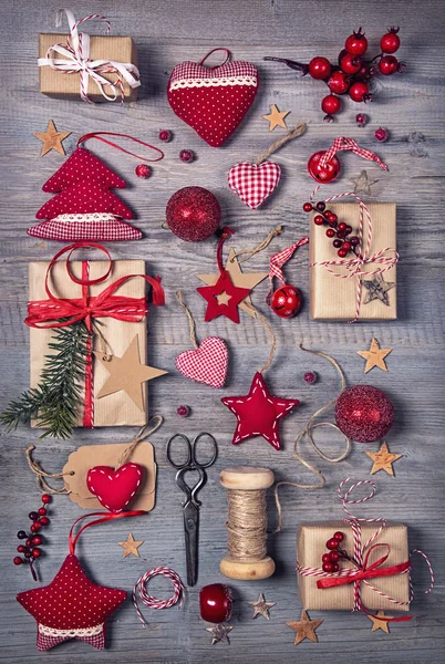 Natal decoração vermelha — Fotografia de Stock