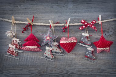 Kırmızı christmas dekorasyon