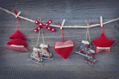 Kırmızı christmas dekorasyon