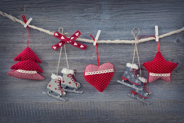 Natal decoração vermelha — Fotografia de Stock