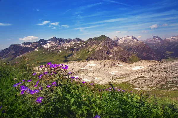 Mountains landscape in Vorarlberg — Stock Photo, Image