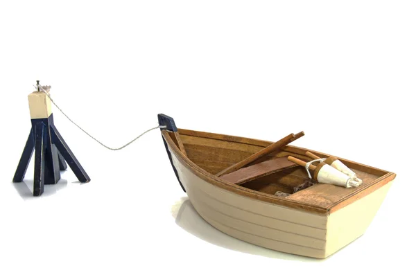 Small wooden boat — Stock Photo, Image