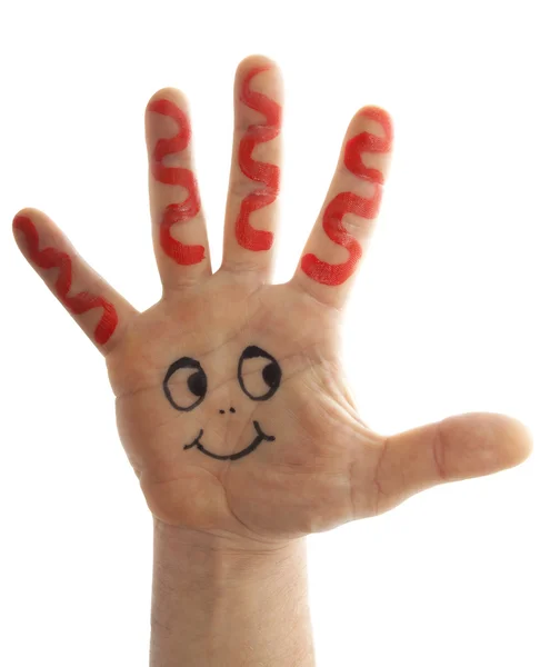 Happy hand — Stock Photo, Image